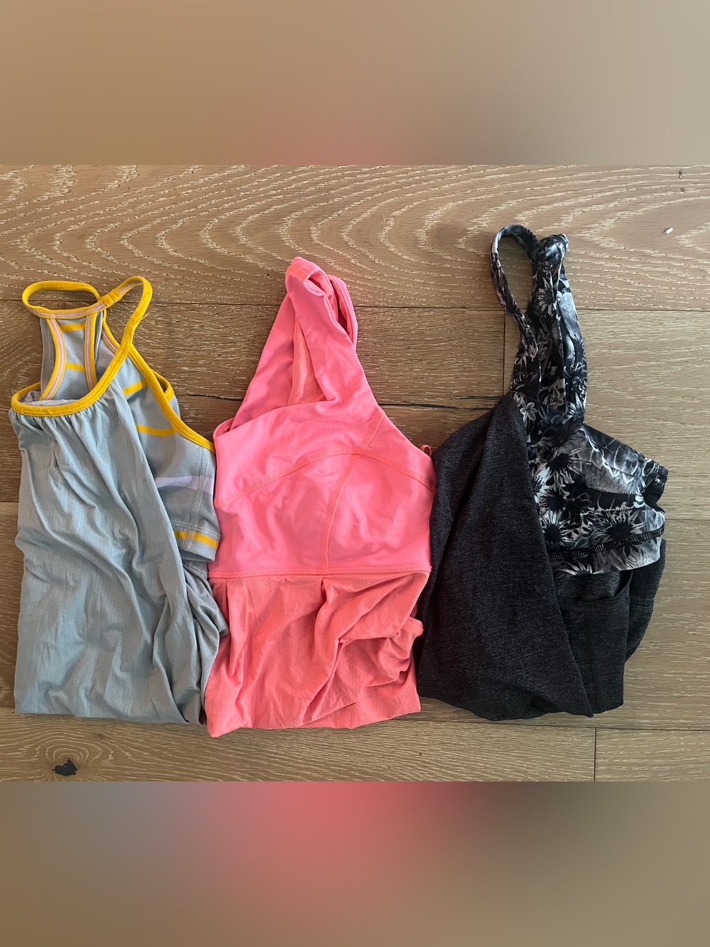 Lululemon Tank Bundle of 3, Size 8, No Limits, Tame Me, Rest Less